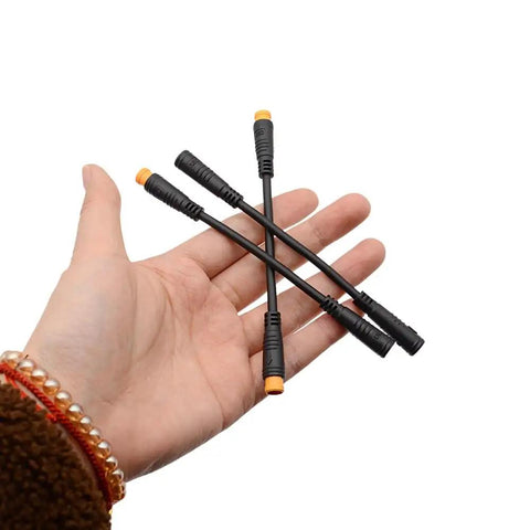 3 Pin Ebike Adapter Cable for Throttle Brake and Gear Sensor Extensions 5.2 Inch Female to Female Connector 3 Pin E Bike Extension Cable for Throttle Brakes and Gear Sensor