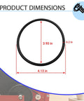 Rock Tumbler Drive Belt For Thumler's A-R1, A-R2, A-R3, A-R6, A-R12 And Model B401 Tumblers, 4.13 inch diameter