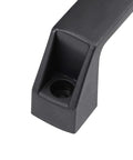 Close-up of Plastic Pull Handles 115mm Hole Centers for Luggage and Mechanical Equipment 4 Pack Black Durable Hard Plastic Replacement
