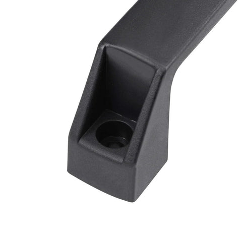 Close-up of Plastic Pull Handles 115mm Hole Centers for Luggage and Mechanical Equipment 4 Pack Black Durable Hard Plastic Replacement