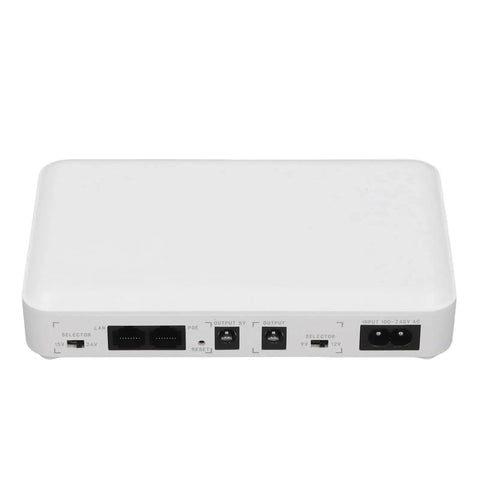 Mini Ups Battery Backup For WiFi Router And Modem 8000 Mah Uninterruptible Power Supply white compact design with ports