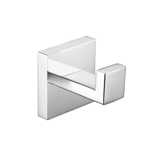 Premium Stainless Steel Heavy Duty Towel Hook Wall Mounted Robe Hook With Included Screws For Bathroom Organizer, sleek shiny design.
