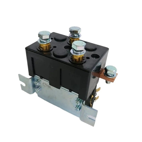 Heavy Duty Forward Reverse Reversing Contactor For DC88 Dc88-5 36V Electric Golf Cart Stacker Pallet Truck Motor Switch Swap Part, black with metal base.