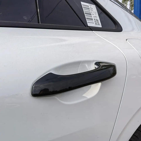 Glossy Black Exterior Door Handle Cover Trim For Kia K5 2020 2021 2022 2023 2024 2025 With Smart Keyhole Easy Install ABS Plastic