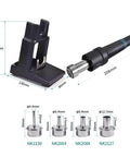 Pro Grade 1300W Lead Free Hot Air Gun And Soldering Desoldering Station with stand and nozzle dimensions for PCB repairs