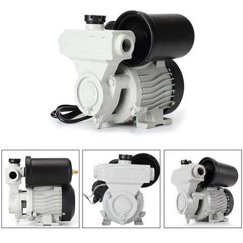 No Hassle Heavy Duty Submersible Sump Pump With Self Priming Action And Automatic Shutoff For Basement And Farm Drainage Smooth Operator On Wet Spots 220 Volt Electric Motor angled view with power cord.