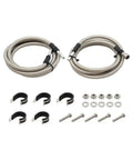 Heavy Duty Stainless Steel Fuel Line Kit For Chevy Silverado 1500 2004-2008 Super Tough Rust Resistant Direct OEM Fitment Ultimate Upgrade, two braided lines and hardware