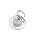 50mm Round Stainless Steel Flush Pull Ring Latch For Boats, Deck Recessed Lift Ring Handle, Marine Grade, Rust Resistant