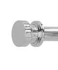 Close-up detail of Litchfield Two Light Chrome Bath Vanity Light Fixture for Modern Coastal Bathrooms Spa Level Glow.