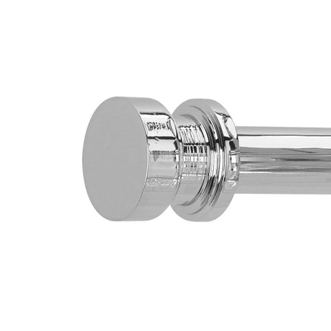Close-up detail of Litchfield Two Light Chrome Bath Vanity Light Fixture for Modern Coastal Bathrooms Spa Level Glow.