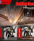 Heavy Duty Electric Concrete Ring Saw 5200W Handheld Cutting Tool With Built In Water Pump cutting through concrete and red brick.