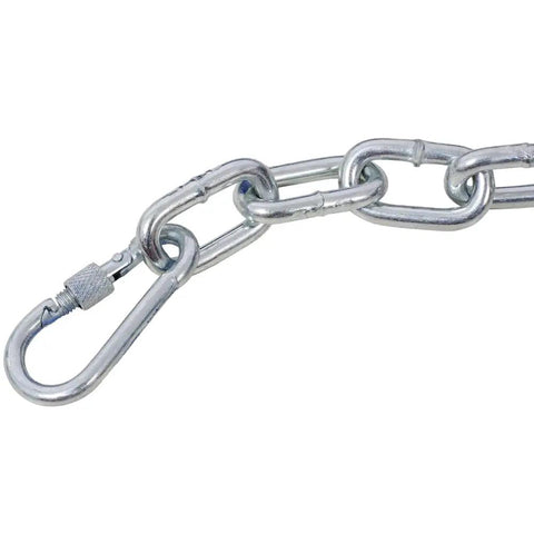 Heavy Duty 55 Gallon Drum Lifter Ring With Pivoting Fork Pockets, Painted Carbon Steel Design For Easy Industrial Material Handling Holds Up To 1200 Lbs chain link with carabiner