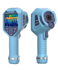 Front and back view of TK6 Thermal Imaging Camera With 384x288 IR Resolution, 25x19 Degree FOV, 3.5 inch touch screen, manual focus.