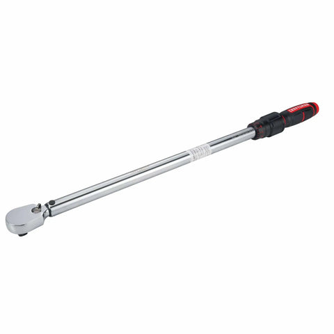 Torque Wrench One Half Inch Drive Adjustable 50 To 250 Ft Lb With Locking Feature Bi Material Handle And Durable Case Built To Last