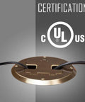 Floor Kit With Recessed Duplex 15A TR Device And Adjustable Steel Box In Brass Finish 1-Gang DIY Friendly Install certification view