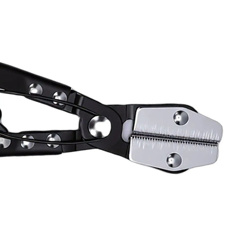 Get Your Garage Boss Ready With This Kickass Metal Rubber Fuel Line Clamp Pliers Set Featuring Eight And Ten Inch Automotive Hose Stopper Tools For Leaking Pipe Fixes That Stop Water In Their Tracks Without Missing A Beat, close-up metal clamp jaws