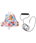Floral Anti Pinch Design Bird Flight Suit For Parrots Adjustable Walking Harness And Training Gear with 130cm rope