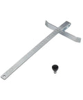 Slick Circular Saw Rip Fence Guide Replacement Compatible With Dewalt Models DCS570B DCS570P1 DCS575T2AR, stainless steel ruler.