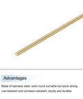 Top Tier 10 Pack Of 1Mm X 300Mm Solid Brass Round Rod Shaft Lathe Bar Stock For Diy Crafting And Model Building With Heavy Duty Build And Smooth Finish That Definitely Is The Real Deal - close-up of a solid brass rod