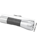 MT1 Reducing Spindle Adapter With Morse Taper Drill Sleeve, 114mm, Alloy Steel, Side View Showing Dimensions