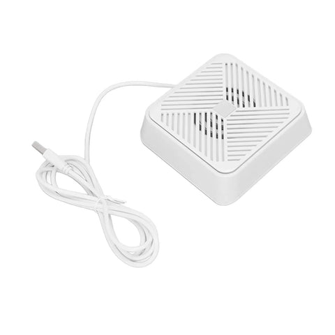 Ultra Compact Portable USB Dishwasher For Kitchen Sink, White Ultrasonic Cleaner with power cord and sleek design.