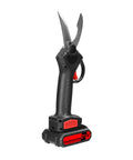 Heavy Duty 21V Electric Kitchen Shears Brushless Cordless Meat And Bone Cutter Multi Purpose Cooking Scissors side view with battery