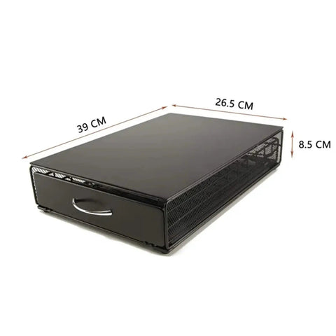 Large Capacity Coffee Pod Storage Drawer With A Slick Glide Rail, Heavy Duty Capsule Organizer Rack with dimensions 39 x 26.5 x 8.5 CM.