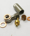 Pro Grade Hydraulic Brake Hose Fittings Feature Copper Olive Head Connectors For Tech3 V4 E4 X2 Supermoto Bike Ensure Tight Seals And Reliable Flow Built From Aluminum Alloy For Long Life And Leak Proof Works Rad On Streets Or Tracks For Performance, brake fitting kit with copper olive and aluminum alloy parts