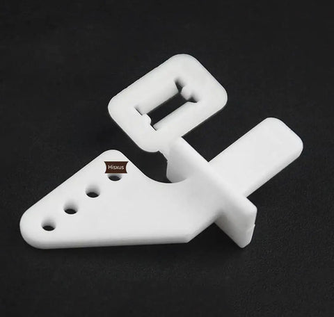 Nylon control horn 21x10mm from Adjustable Pushrod Connector Set With 1.8mm Linkage Stopper, durable RC replacement parts.