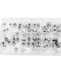 Stainless Steel Watch Crown Replacement Parts Kit With Round Head And Flat Head Crowns For Durable Precision Fit Repair