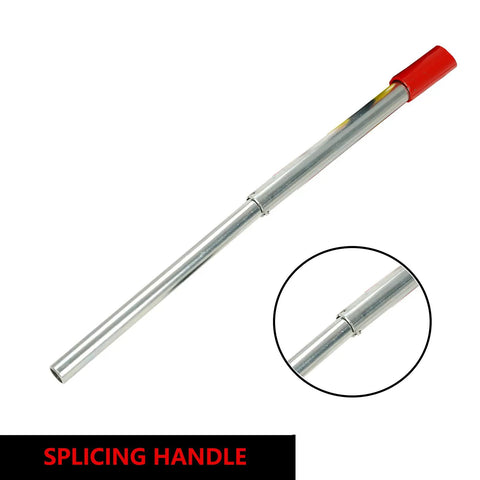 Silver splicing handle of Beefy 20 Ton Pneumatic Air Hydraulic Bottle Jack With Manual Hand Pump For Auto Truck RV Repair Lift