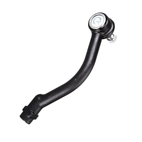 Front Tie Rod End Kit 4Pc For Hyundai Santa Fe 2007 2012 And Kia Sorento 2011 2012 Inner Outer Tie Rods Replacement Set, Premium Steering Components For Smooth Handling. Black steel tie rod end shown angled