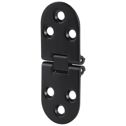 100 Percent New Flap Hinge Black Zinc Alloy Flip Hinge For Cabinets And More Versatile Hardware Accessory close-up view