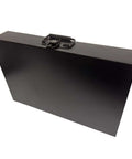 Heavy Duty 24 Compartment Black Metal Drawer Storage Box With Removable Tray, Locking Latch And Cushioned Easy Grip Handle, Industrial Steel