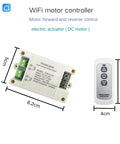 WiFi Forward And Reverse Relay Module 10A 7 To 32V DC For Linear Actuators And Motors with remote control and measurements