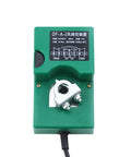 No Sweat Installation Adjustable Air Damper Actuator For Hvac Ventilation Reliable Smooth Electric Drive 220V Or 24V green actuator unit top view with wiring connectors