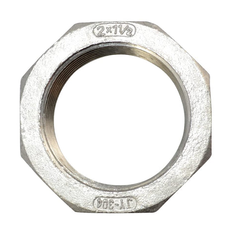 Top view of Male To Female NPT Thread Reducer Adapter Bushing For Pipe Fittings Stainless Steel 304 Heavy Duty High Pressure