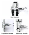 Beefy Heavy Duty Drawer Slides 60 To 80 Inch Full Extension Side Mount Rails With Ball Bearing And Locking Mechanism measurements