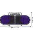 Industrial Grade Welding Goggles Featuring Adjustable Screw Clip Clamp Design To Keep Your Peepers Protected During Heavy Steelworking Grind Tough As Nails Professional Eye Shielding For Dedicated Builders And Trades Pros with deep purple lenses