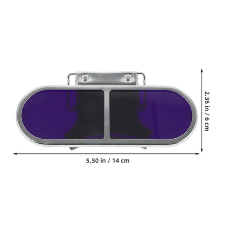 Industrial Grade Welding Goggles Featuring Adjustable Screw Clip Clamp Design To Keep Your Peepers Protected During Heavy Steelworking Grind Tough As Nails Professional Eye Shielding For Dedicated Builders And Trades Pros with deep purple lenses