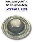 Premium Galvalume Roof Screw Caps To Cover Exposed Hardware Without A Sweat And Deliver A Knockout Waterproof Shield For Outdoor Shingles Patios And Fix Ups, round steel cap.