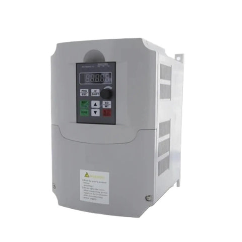 220V Single Phase To 380V Three Phase VFD Inverter, 11kW 15HP Variable Frequency Drive Converter For Industrial Motors, 3 Phase Output, Energy Efficient Motor Speed Controller, front view