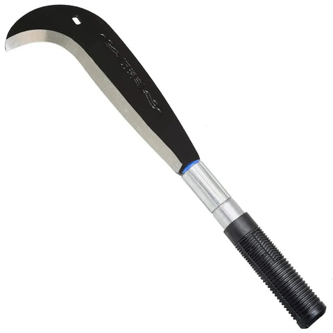 Manganese Blade Garden Sickle Machete For Clearing Brush, Weeding, Harvesting, And Heavy Duty Yard Work with ribbed handle
