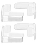 Soft Table Corner Protectors Set of Four PVC Adhesive Corner Guards for Furniture Anti Collision Edge Shields clear and adhesive