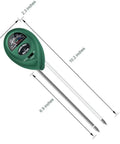 3 In 1 Soil Moisture Light And pH Tester No Battery Needed For Indoor Outdoor Gardens Lawns Farms Home Gardeners Kit with measurements