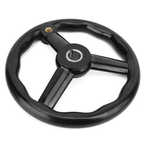 250mm Bakelite Lathe Hand Wheel With 3 Spoked Design And Handy Handle, Anti Slip Grip For Smooth Machine Tool Control, Ideal For Machinists