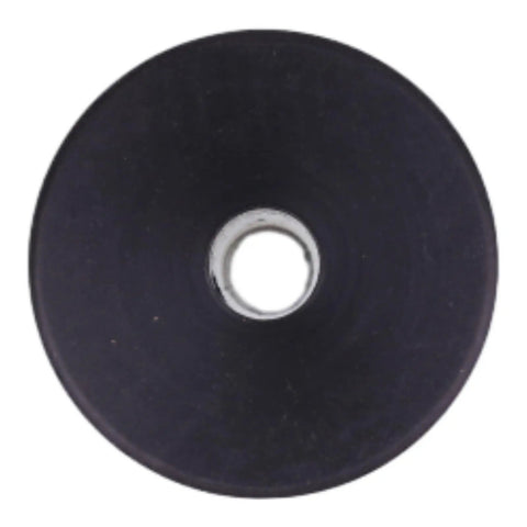 Front view of black Front Mower Deck Roller For 46 To 54 Inch Decks Compatible With MTD 731-3005 Cub Cadet GT1500 LT1000 Troy Bilt 01000385 75304798