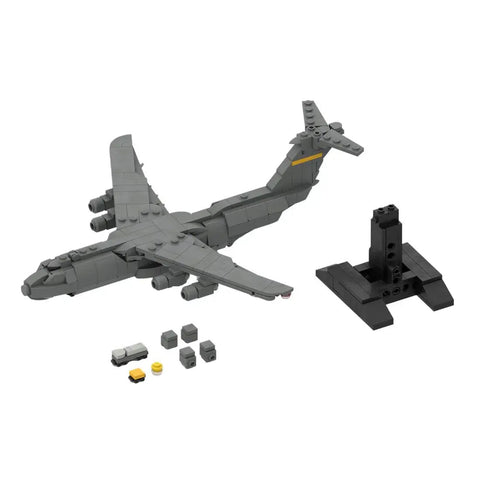 Airplane Building Kit With 367 Pieces 1 To 300 Scale C 5 Galaxy Military Cargo Transport Model Dope MOC Build For Adults Collectors