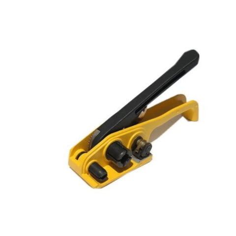 Heavy Duty Manual Pet Strapping Machine Kit With Tensioner And Sealer For 16Mm Bands, yellow tensioner tool for polyester strapping.
