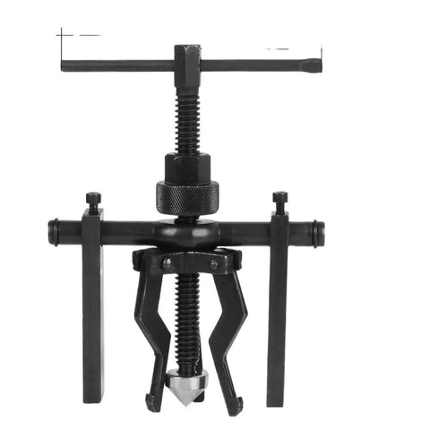Badass 3 Jaw Bearing Puller Tool Kit Slays Stubborn Bearings From Motorcycle And Car Engines Using Strong Steel Jaws For Fast Auto Repair Fixes Without Dropping Dough To Get Work Done By Yourself In Style Like A Real Mechanic For Garage Use Daily, black steel 3-jaw bearing puller tool